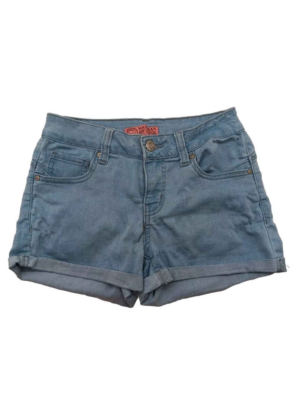 Wax jeans Butt I love you cuffed Denim Jean Shorts Size Small Women’s